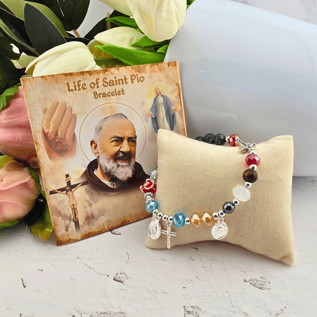 Sister Dulce Gift Shop, Shepherds Staff, Religious Store, Cypress Springs Mercedarian Prayer Center, Saint Padre Pio Bracelet