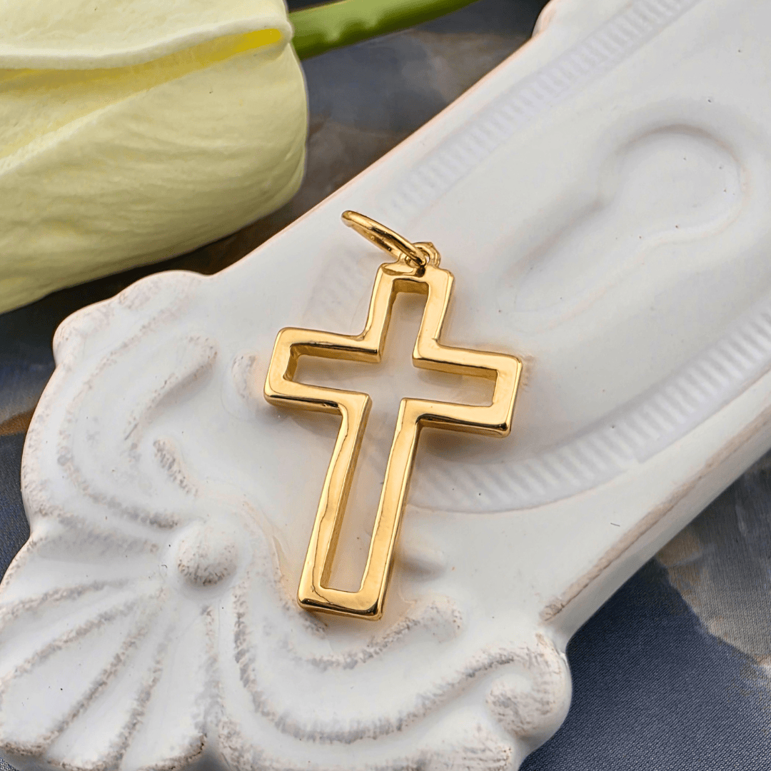 Sister Dulce Gift Shop, Shepherds Staff, Religious Store, Cypress Springs Mercedarian Prayer Center, Catholic, Open Cross Charm