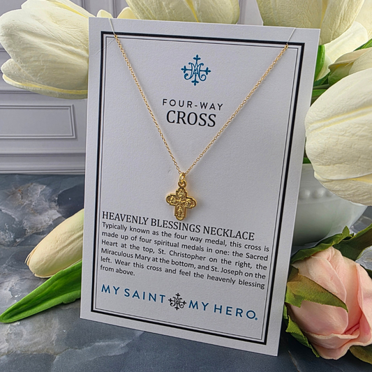 Heavenly Blessings Four- Way Cross Necklace