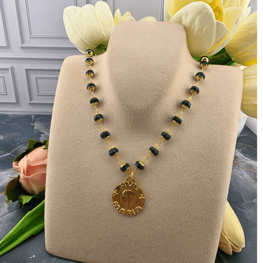 Emerald Beaded Devotional Necklace Collection