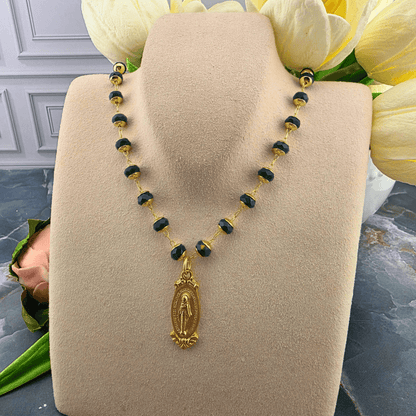 Emerald Beaded Devotional Necklace Collection