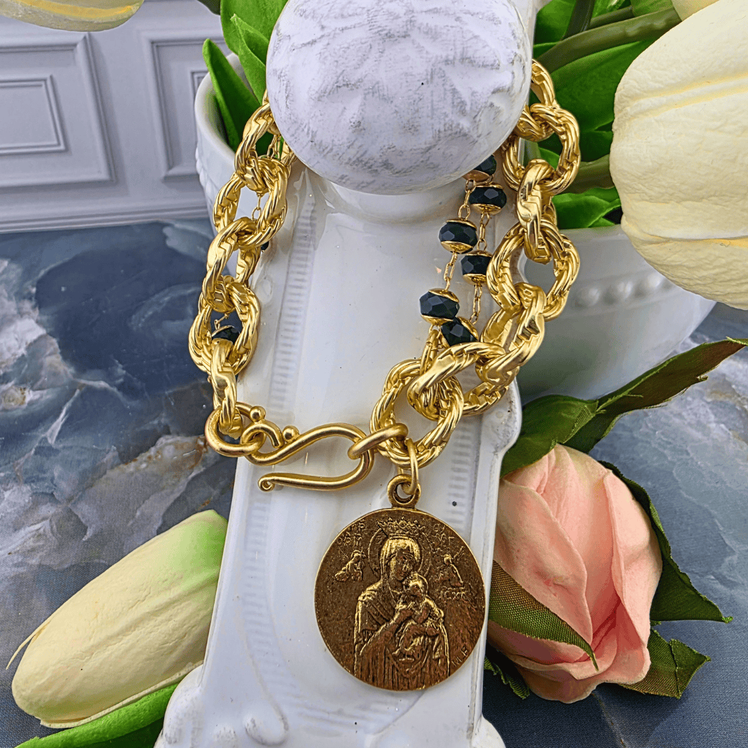 Multi-Strand Chain Beaded Bracelet Collection