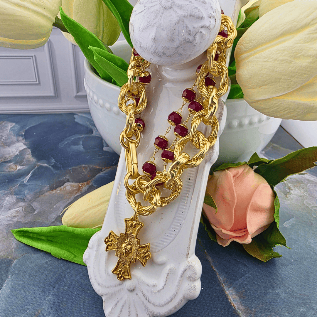Multi-Strand Chain Beaded Bracelet Collection