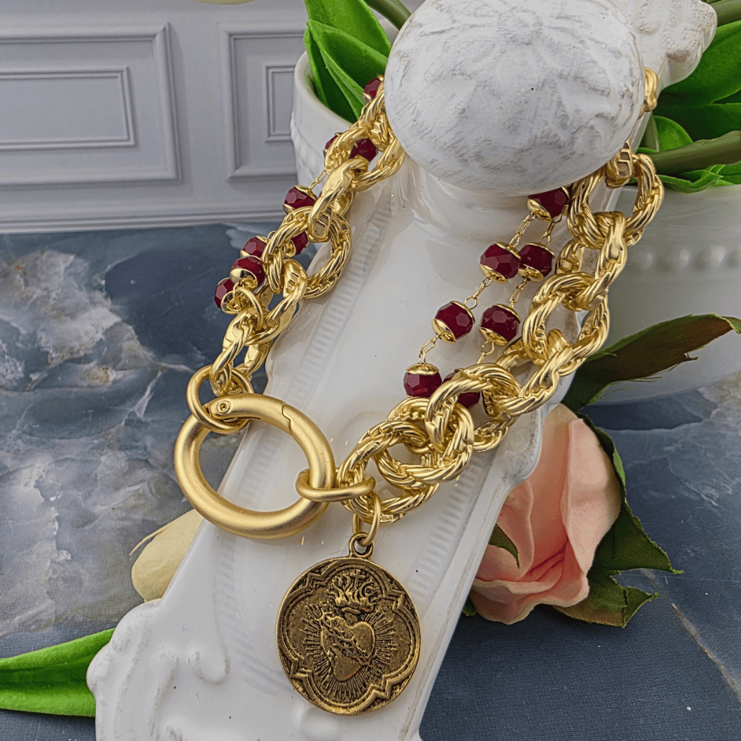 Multi-Strand Chain Beaded Bracelet Collection