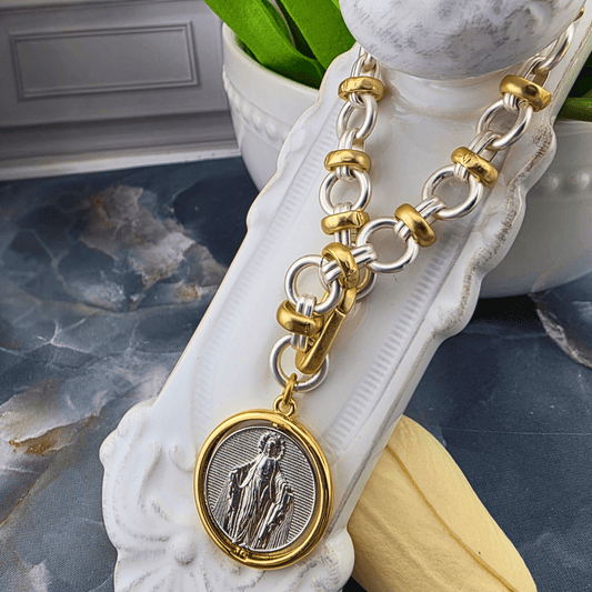 Spinning Miraculous Medal Bracelet, Sister Dulce Gift Shop, Shepherds Staff, Religious Store, Cypress Springs Mercedarian Prayer Center, Catholic, 