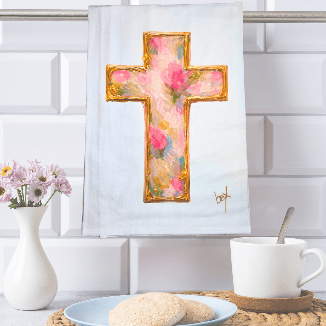 Cross Tea Towel