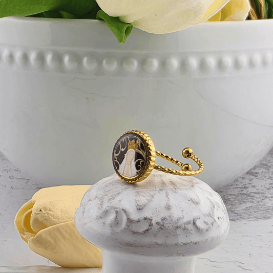 Our Lady of Fatima Adjustable Ring