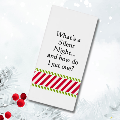 Christmas Embroidered Tea Towel