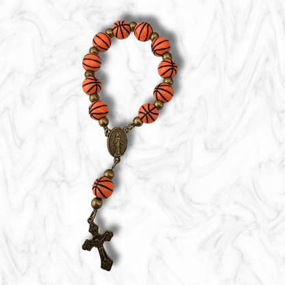 Sister Dulce Gift Shop, Shepherds Staff, Religious Store, Cypress Springs Mercedarian Prayer Center, Catholic, game day, kids, basketball one decade rosary, gift for him, gift for her, young adult, popular item, new item