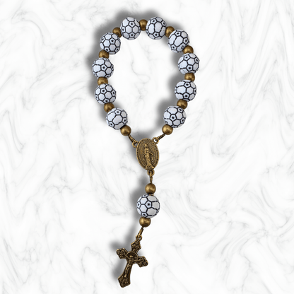Sister Dulce Gift Shop, Shepherds Staff, Religious Store, Cypress Springs Mercedarian Prayer Center, Catholic, game day, kids, soccer one decade rosary, gift for him, gift for her, young adult, popular item, new item