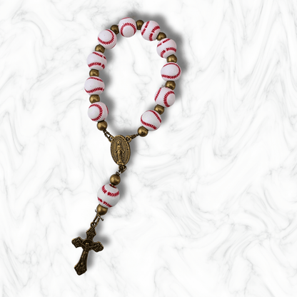 Sister Dulce Gift Shop, Shepherds Staff, Religious Store, Cypress Springs Mercedarian Prayer Center, Catholic, game day, kids, baseball one decade rosary, gift for him, gift for her, young adult, popular item, new item