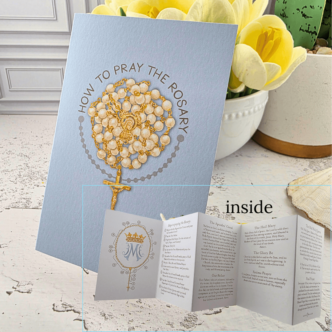 How to Pray the Rosary Card
