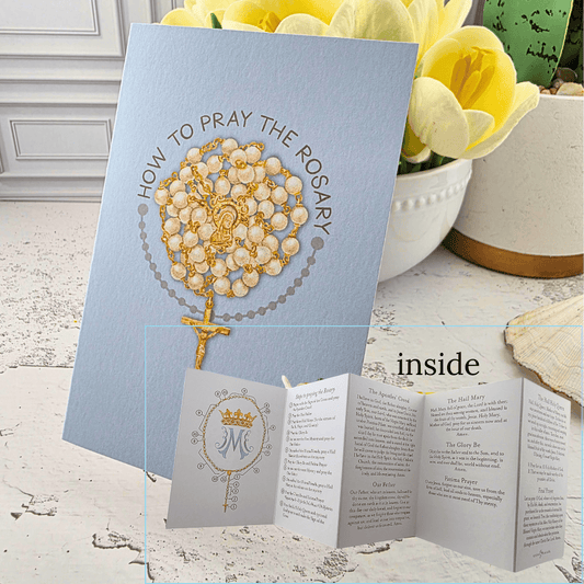 How to Pray the Rosary Card