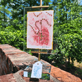 Acrylic Easel Frame With Gilded Watercolor Prints Pink Rosary Home Decor Raz Imports
