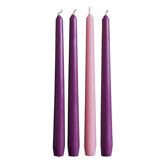 Advent Taper Candle - Set Of 4 - 10