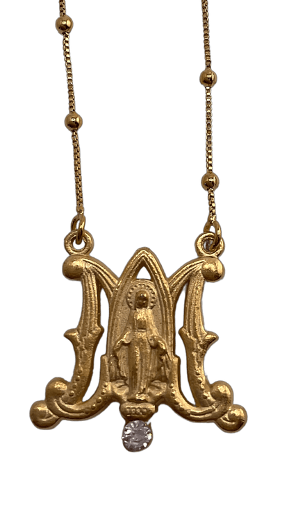 Sister Dulce Gift Shop, Catholic Store, Religious Store,  Catholic Jewelry,  Auspice Maria Necklace