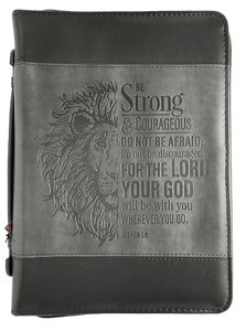 Be Strong and Courageous Bible Cover Books Donation