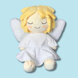plush angel, warmie, sister dulce, shepherds staff