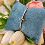BELIEF Rosary Cuff Bracelet Two Tone Silver & Gold Bracelet Ibiza Passion