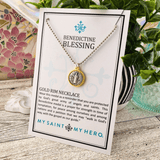 Benedictine Blessing Necklace 1/4" Necklace My Saint My Hero