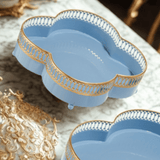 Blue Scalloped Trays Small Home Decor Raz Imports