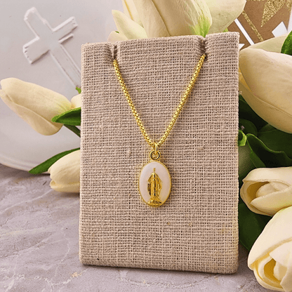 Bright Colored Miraculous Medal Necklaces White Jewelry Temu