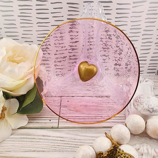 Bright Colored Prayer Bowls With Gold Heart Prayer Bowl 180Degrees