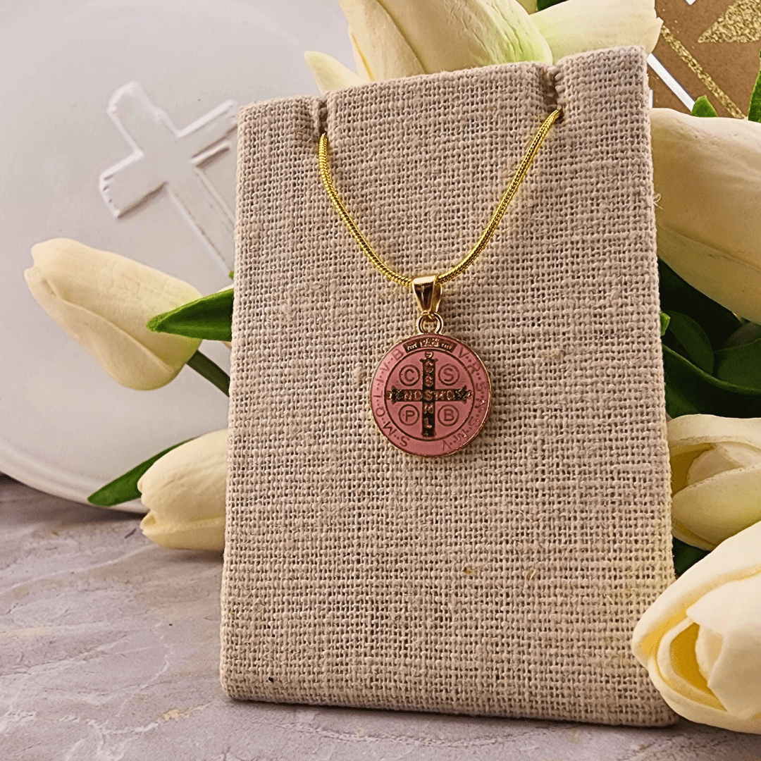 Bright Colored St. Benedict Necklace Jewelry Temu