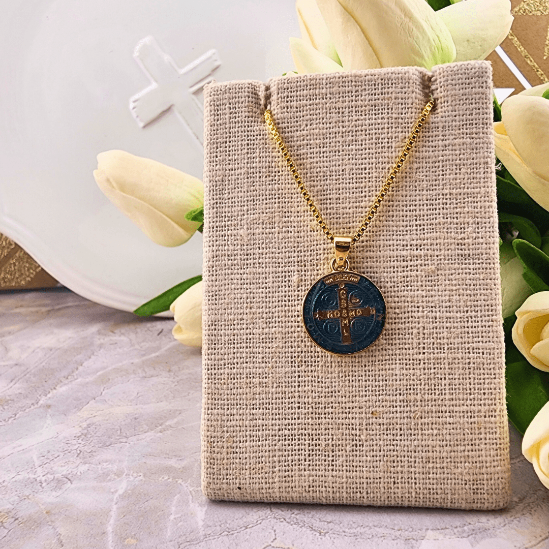 Bright Colored St. Benedict Necklace Jewelry Temu