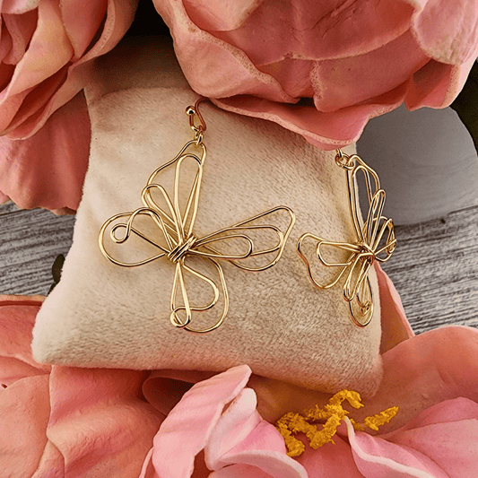 Butterfly Open Charm Earrings Jewelry Demdaco