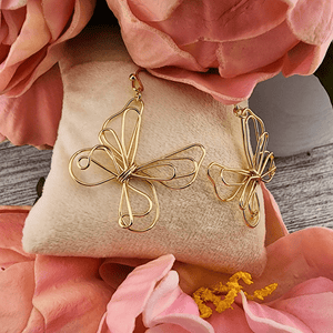 Butterfly Open Charm Earrings Jewelry Demdaco