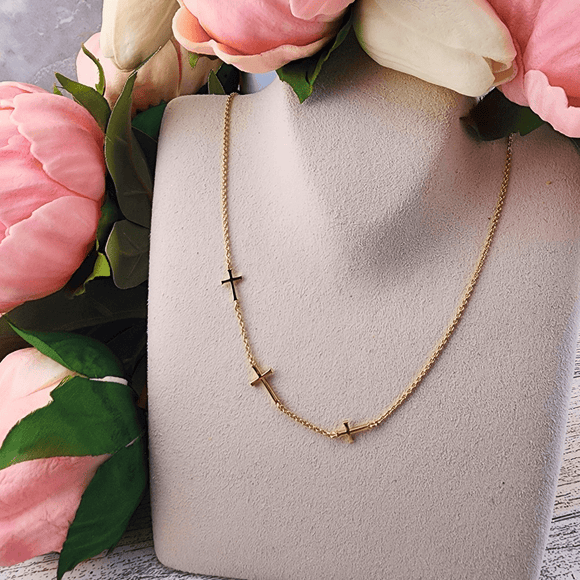 Calvary Cross Necklace Jewelry Rizen