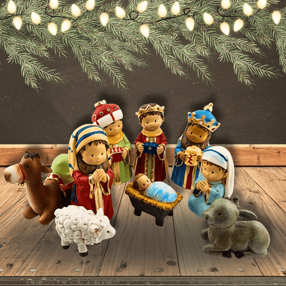 Children's Nativity Set Christmas Decor Christian Brands