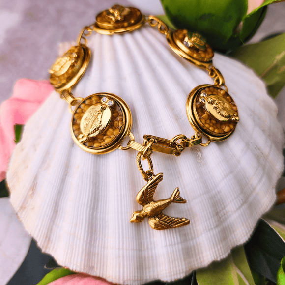 Classic Round Mary Mustard Seed Bracelet Gold Bracelets Mustard Seed Jewelry