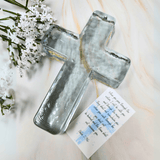 Clear Glass Cross Psalm 23:6 Cross The Royal Standard