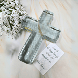 Clear Glass Cross Psalm 37:4 Cross The Royal Standard