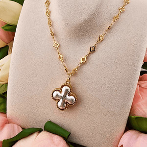 Clover Cross Necklace Necklace, Cross American Unique Group, Inc.