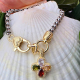 Colored Clover Stone Bracelet Mulitcolor Jewelry SM Style