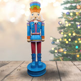 Colorful Jolly Nutcrackers Blue Base Christmas Raz Imports