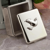 silver dove metal box confirmation, sister dulce, shepherds staff gift shop