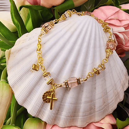 Cornerstone Bracelet Pink Bracelet, gifts, pink, sister dulce, catholic gifts