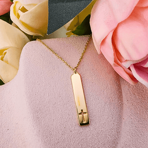 Cross Bar Necklace Necklace Golden Stella