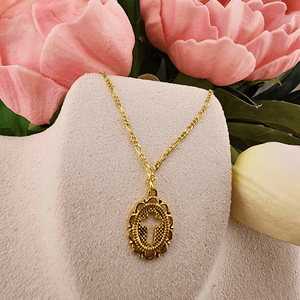 Cross Filigree Necklace Necklace Golden Stella