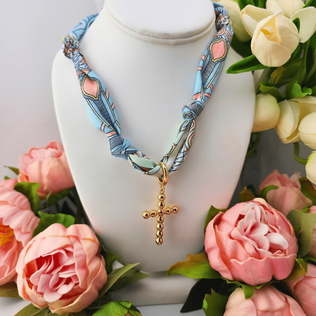 Sister Dulce Gift Shop. Catholic Store, Religious Store,  Catholic Jewelry, Religious Jewelry, Cross Scarf Necklace