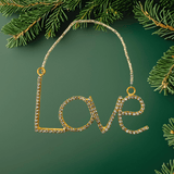 Diamond Like  Ornaments Gold Love Ornament Option 2