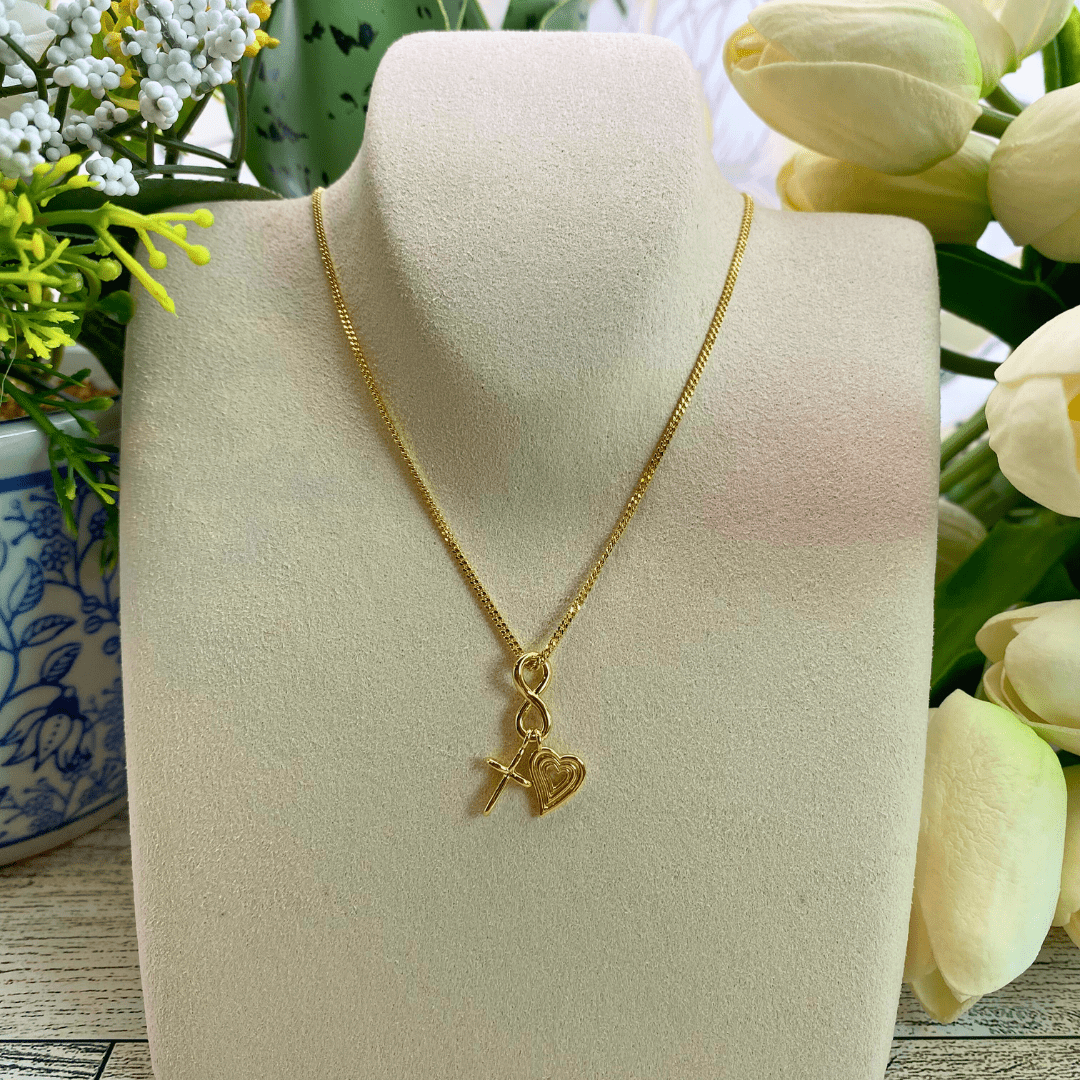 Sister Dulce Gift Shop. Catholic Store, Religious Store,  Catholic Jewelry, Religious Jewelry, Faith Hope and Love Necklace 