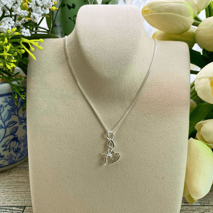 Sister Dulce Gift Shop. Catholic Store, Religious Store,  Catholic Jewelry, Religious Jewelry, faith Hope and Love Necklace 