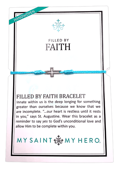 Sister Dulce Gift Shop, Catholic Store, Religious Store, Filled by Faith Bracelet