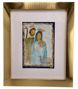 Framed Water Color Christmas Pictures Christmas Decor Sacred Treasures
