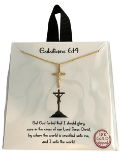 Galatians 6:14 Necklace Necklace, Crucifix SM Style